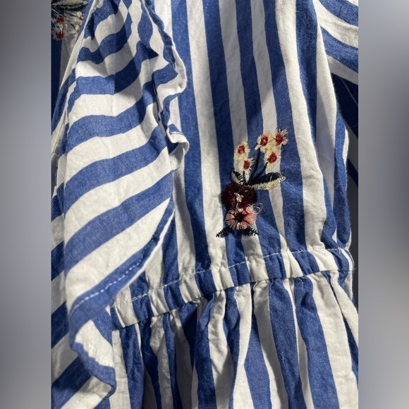 Tularosa Emily Top Womens Striped Plunge Neckline Revolve Blouse Size Small - Picture 8 of 12